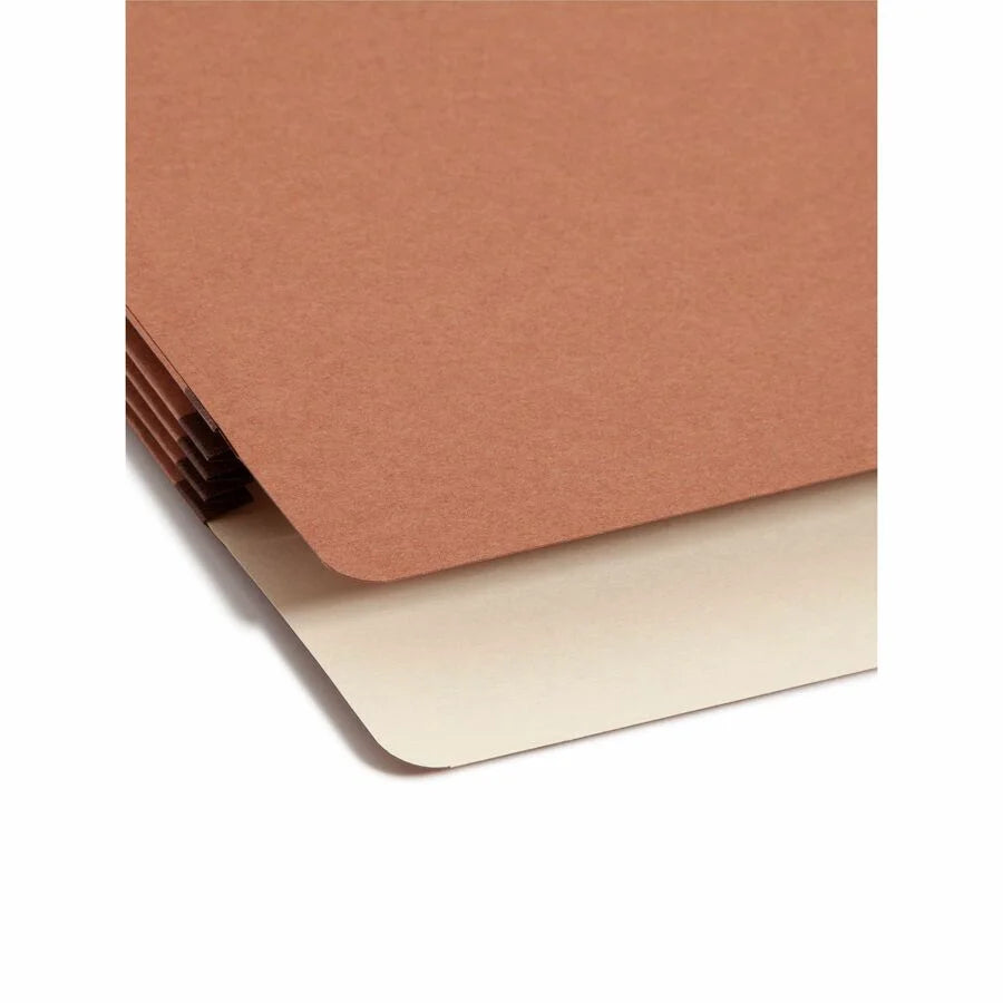 Smead SuperTab Recycled File Pocket - Redrope - 3 1/2’’ Expansion - Expanding Files