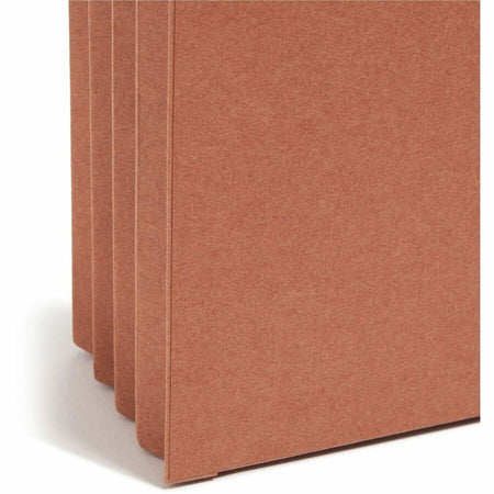 Smead SuperTab Straight Tab Cut Letter Recycled File Pocket - 8 1/2’’ x 11’’ - 3 Expansion - Redrope - Expanding Files