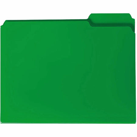Smead Top Tab File Folders - 1/3 Cut - 3/4’’ Expansion - Green - 24/Box