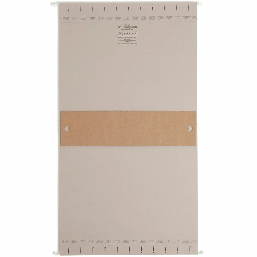 Smead TUFF Hanging Folders: Letter Size 3’’ Expansion Steel Gray - 18/Box - Folders & Accessories