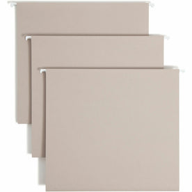 Smead TUFF Hanging Folders: Letter Size 3’’ Expansion Steel Gray - 18/Box - Folders & Accessories