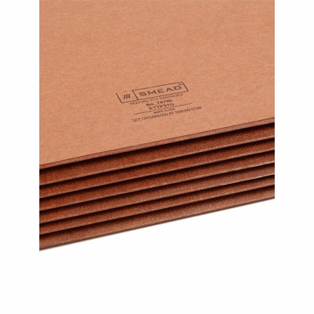 Smead TUFF Legal File Pocket: Redrope 5 1/4’’ Expansion Reinforced Tab - End Folders