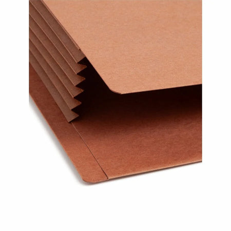 Smead TUFF Legal File Pocket: Redrope 5 1/4’’ Expansion Reinforced Tab - End Folders