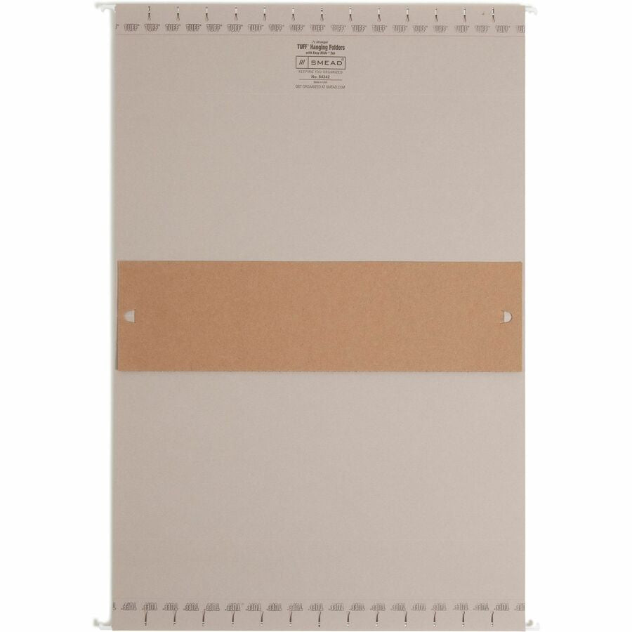 Smead TUFF Legal Hanging Folders - 4’’ Expansion - Steel Gray - 18/Box - & Accessories