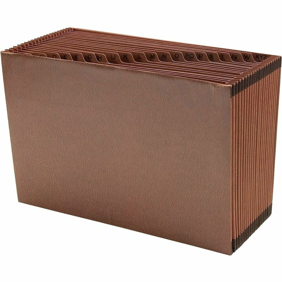 Smead TUFF Legal Recycled Expanding File - 8 1/2’’ x 14’’ - 7/8’’ Expansion - 21 Pocket(s) - Redrope - Files