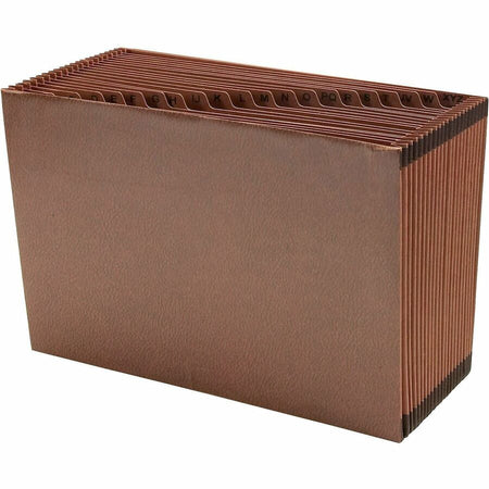 Smead TUFF Legal Recycled Expanding File - 8 1/2’’ x 14’’ - 7/8’’ Expansion - 21 Pocket(s) - Redrope - Files