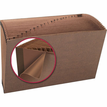 Smead TUFF Legal Recycled Expanding File - 8 1/2’’ x 14’’ - 7/8’’ Expansion - 21 Pocket(s) - Redrope - Files