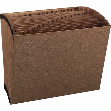 Smead TUFF Letter Recycled Expanding File - 8 1/2’’ x 11’’ - 7/8’’ Expansion - 31 Pocket(s) - Redrope - Reinforced