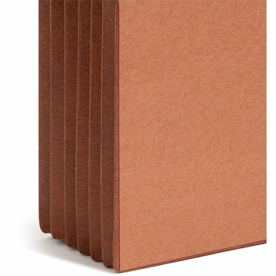 Smead TUFF Straight Tab Cut Letter Recycled File Pocket - 8 1/2’’ x 11’’ - 5 1/4’’ Expansion - 16.5 pt. - 2 Plys