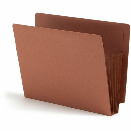Smead TUFF Straight Tab Cut Letter Recycled File Pocket - 8 1/2’’ x 11’’ - 5 1/4’’ Expansion - 16.5 pt. - 2 Plys