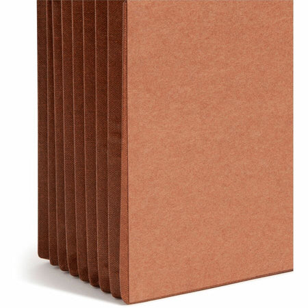 Smead TUFF Straight Tab Cut Legal Recycled File Pocket - 8 1/2’’ x 14’’ - 7’’ Expansion - 16.5 pt. - 2 Plys - Redrope