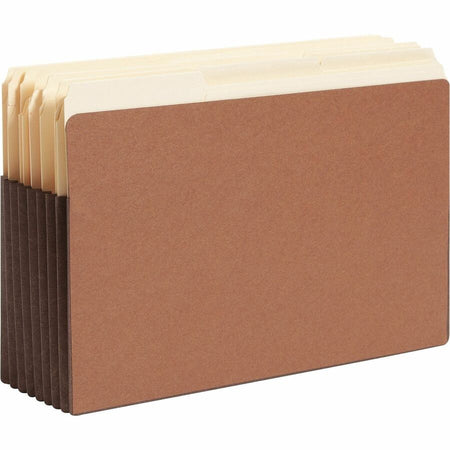Smead TUFF Straight Tab Cut Legal Recycled File Pocket - 8 1/2’’ x 14’’ - 7’’ Expansion - 12.5 pt. - Redrope - Filing