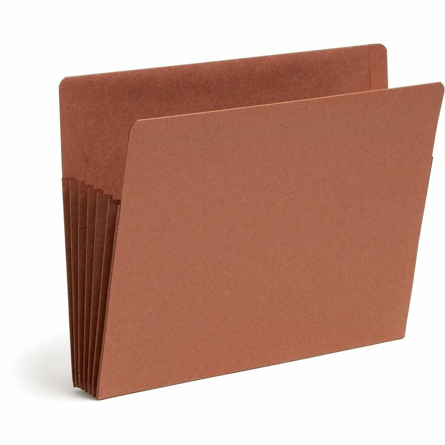 Smead TUFF Straight Tab Cut Letter Recycled File Pocket - 8 1/2’’ x 11’’ - 5 1/4’’ Expansion - 16.5 pt. - 2 Plys