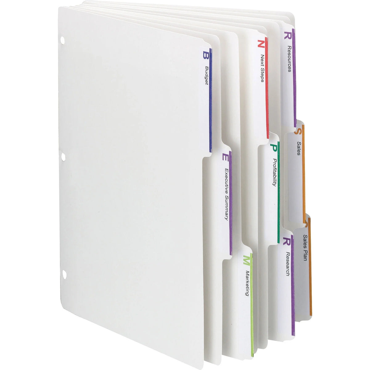 Smead Viewables 3-Ring Binder Index Dividers - Letter Size - White - 25/Box - Divider