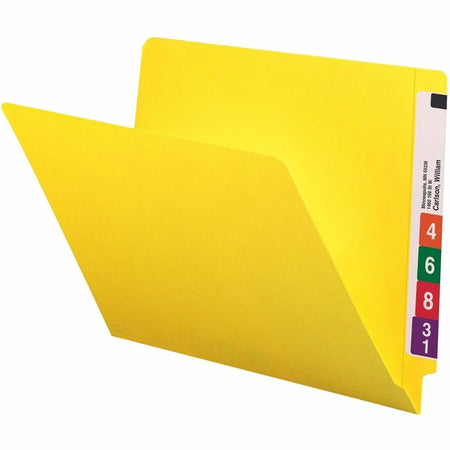 Smead Yellow End Tab File Folders - Heavy Duty 100/Box