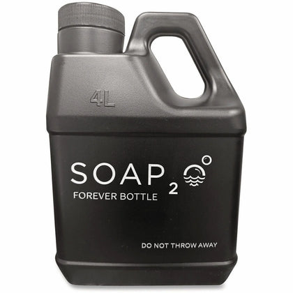 SOAP2O Forever Bottle 1 gal Dispenser for Hand Soap - Black - Soaps/Cleaners