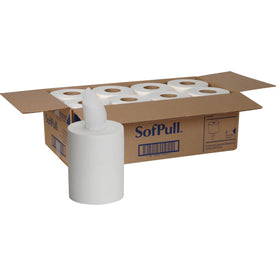 SofPull Junior Paper Towels - 1 Ply 225 Sheets - White - 8 Carton