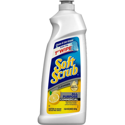 Soft Scrub All Purpose Cleanser - Lemon Scent - 36 fl oz - Disinfectant & Anti-bacterial - Multipurpose Cleaners