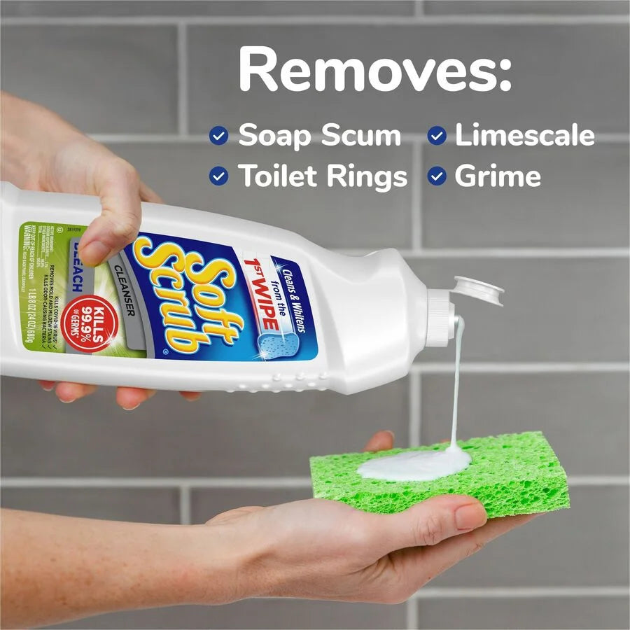 Soft Scrub Bleach Cleanser: Multipurpose 24 fl oz - Fresh Scent - Cleaners