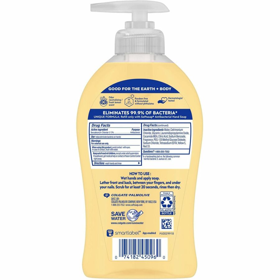 Softsoap Antibacterial Hand Soap Pump - Rear