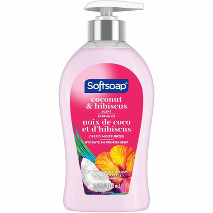 Softsoap Coconut Hand Soap: & Hibiscus Scent 11.25 fl oz - Bacteria Dirt Remover - Soaps/Cleaners