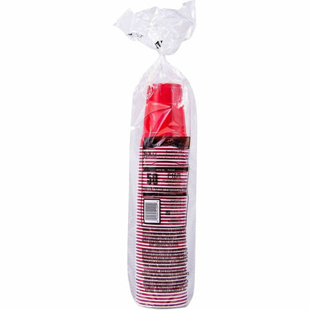 Solo 16 oz Plastic Cold Party Cups - fl - Red - Polystyrene - Drink - 50 / Pack