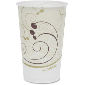 Solo 16 oz Symphony Waxed Paper Cold Cups - Eco-Friendly Drinkware - 50/Pack