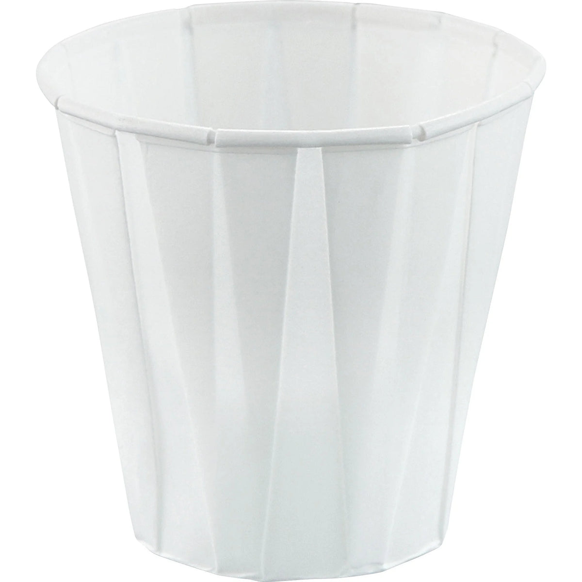 Solo 3.5 oz Paper Souffle Cups - White - Medicine - 100 Pack - Food Storage