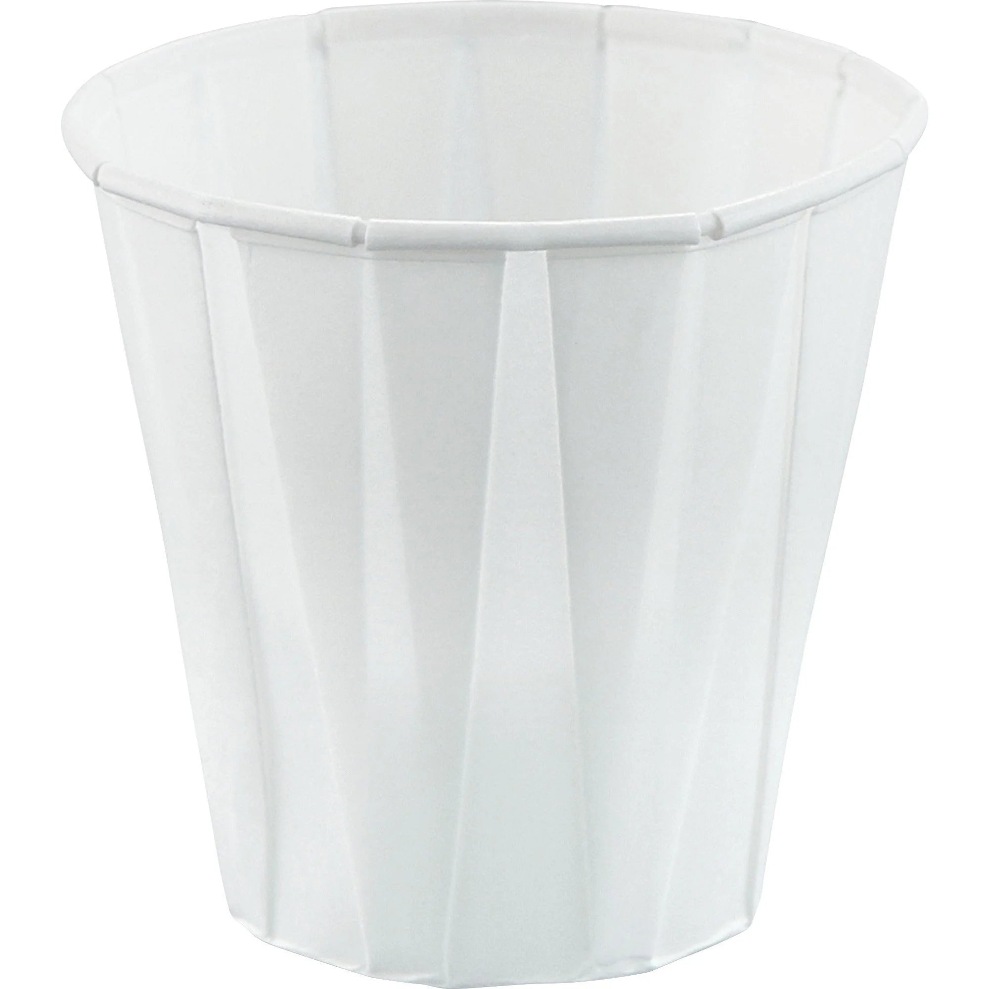 Solo 3.5 oz Paper Souffle Cups - White - Medicine - 100 Pack - Food Storage