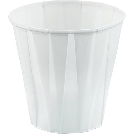 Solo 3.5 oz Paper Souffle Cups - White - Medicine - 100 Pack - Food Storage