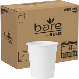 Solo 3 oz Paper Water Cups - White 100/Pack - Convenient Disposable Drinkware