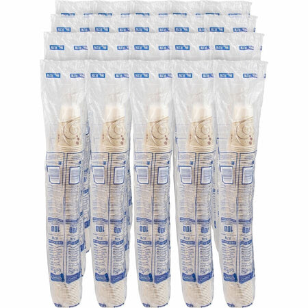 Solo 7 oz Waxed Paper Cold Cups - fl - Beige - Milk Shake Smoothie - 100/Pack - 20 / Carton