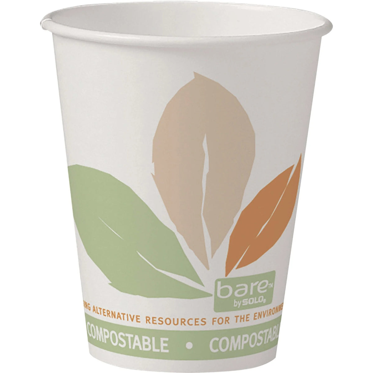 Solo Bare Eco-Forward 8 oz SSPLA Paper Hot Cups - fl - Multi - Polylactic Acid (PLA) - Drink Beverage