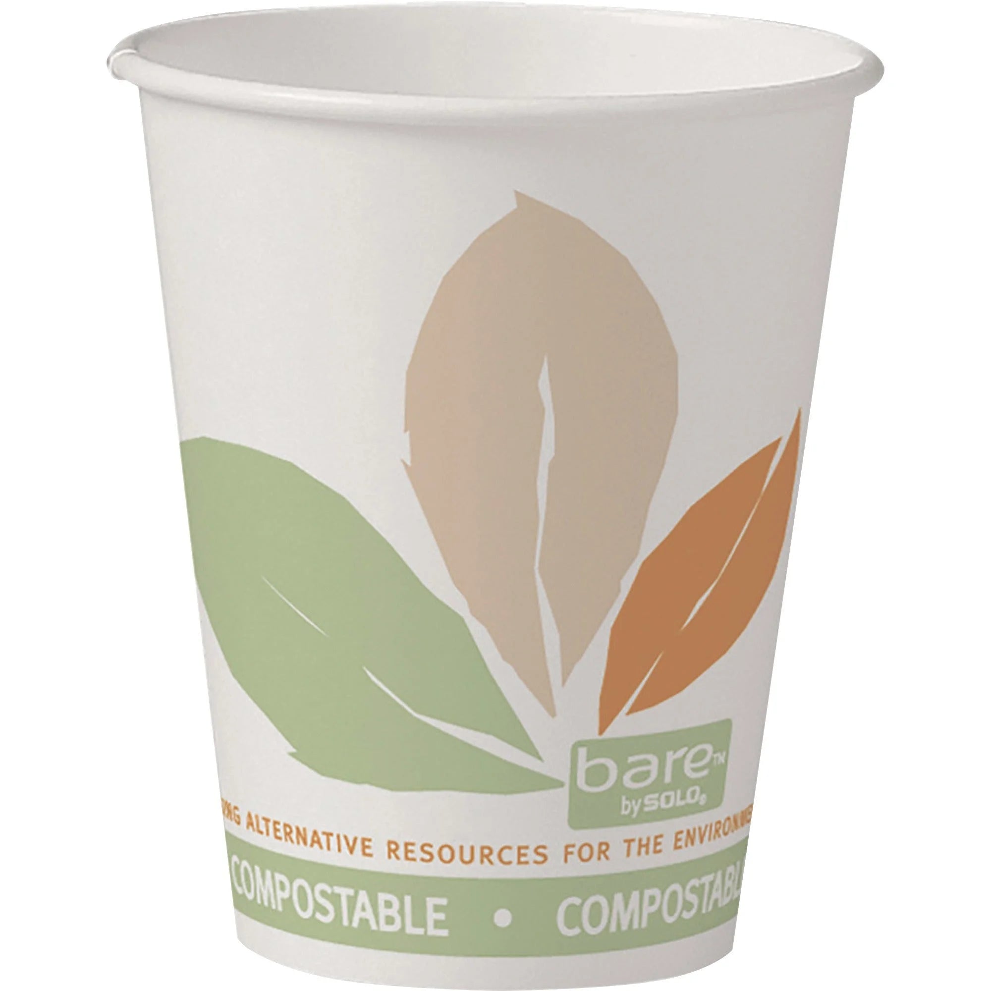 Solo Bare Eco-Forward 8 oz SSPLA Paper Hot Cups - fl - Multi - Polylactic Acid (PLA) - Drink Beverage