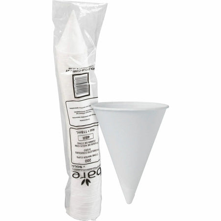 Solo Eco-Forward 4 oz Paper Cone Water Cups - Cold Drink - 200 Pack