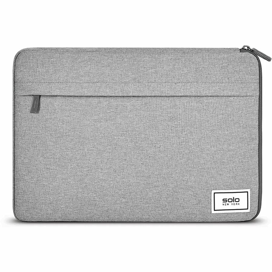 Solo Focus 15.6’’ Notebook Sleeve Case - Gray Bump & Damage Resistant - Computer / Laptop Accessories