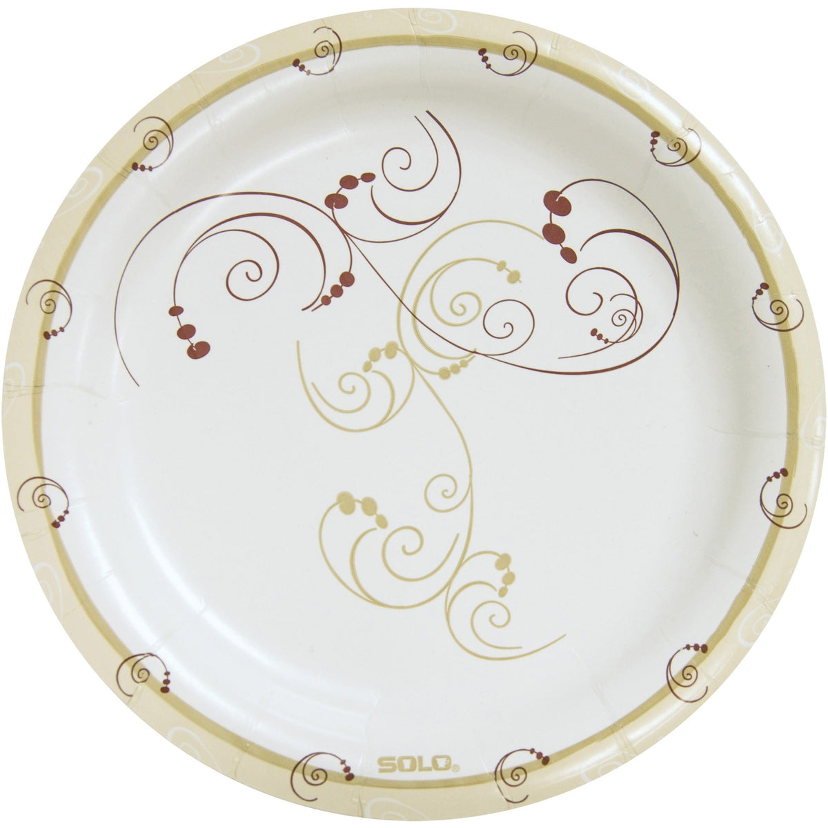 Solo Symphony 8-1/2’’ Mediumweight Paper Plates - Serving - 8.5’’ Diameter - Multi - Body - 125 / Pack