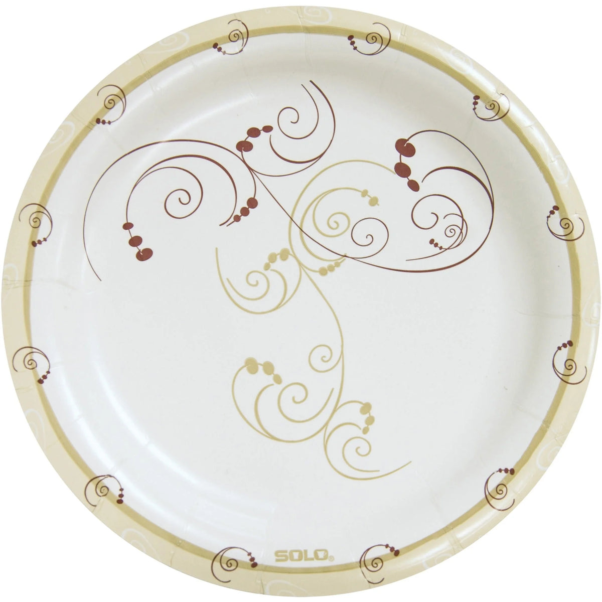 Solo Symphony 8-1/2’’ Mediumweight Paper Plates - Serving - 8.5’’ Diameter - Multi - Body - 125 / Pack