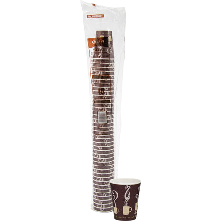 Solo ThermoGuard 8 oz Double Walled Paper Hot Cups fl Multi Polyethylene 40 / Bag Drink Beverage (SCCDWTG8ST)