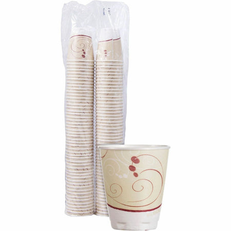 Solo Trophy Plus 8 oz Symphony Insulated Hot/Cold Cups - fl - Beige - Poly Polyethylene
