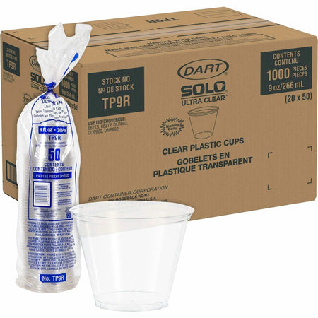 Solo Ultra Clear 9 oz Squat Cold Cups: Premium PET Cups for Drinks