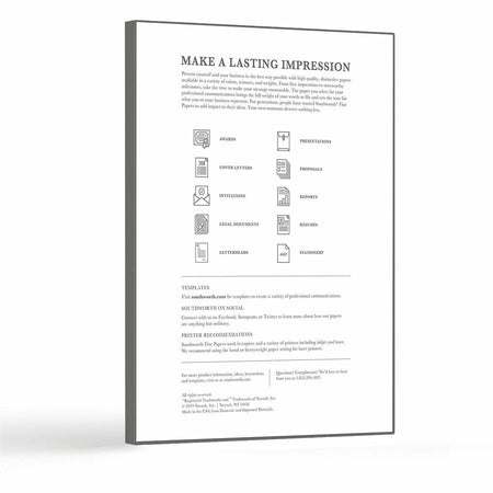 Southworth 100% Cotton Resume Paper - Rear