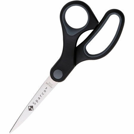 Sparco 7’’ Straight Scissors with Rubber Grip Handle - Stainless Steel