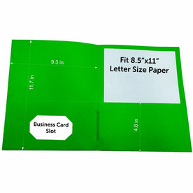 Sparco Apple Green Letter Pocket Folders - Pack of 25