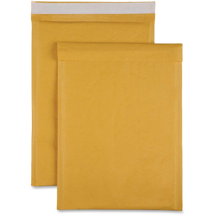 Sparco Bubble Cushioned Mailers #5 - 10.5’’ x 16’’ - Self-sealing Kraft - 100/Carton