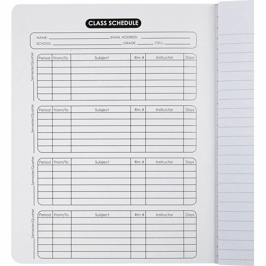 Sparco Composition Notebook: 100 Sheets Letter Size Black Cover - 12 Pack - Notebooks