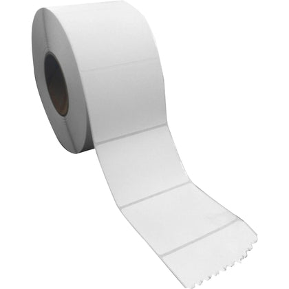 Sparco Direct Thermal Labels: 4x3’’ White Rectangle Self-adhesive - 1900/Roll 7600 Total - Label Maker Supplies