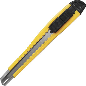Sparco Fast-Point Snap-Off Blade Knife - 5.75’’ Length - Yellow - Utility Knives & Cutters
