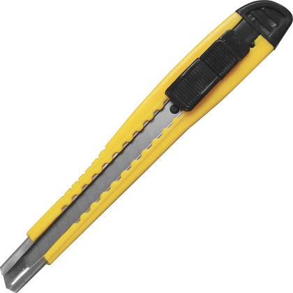 Sparco Fast-Point Snap-Off Blade Knife - 5.75’’ Length - Yellow - Utility Knives & Cutters