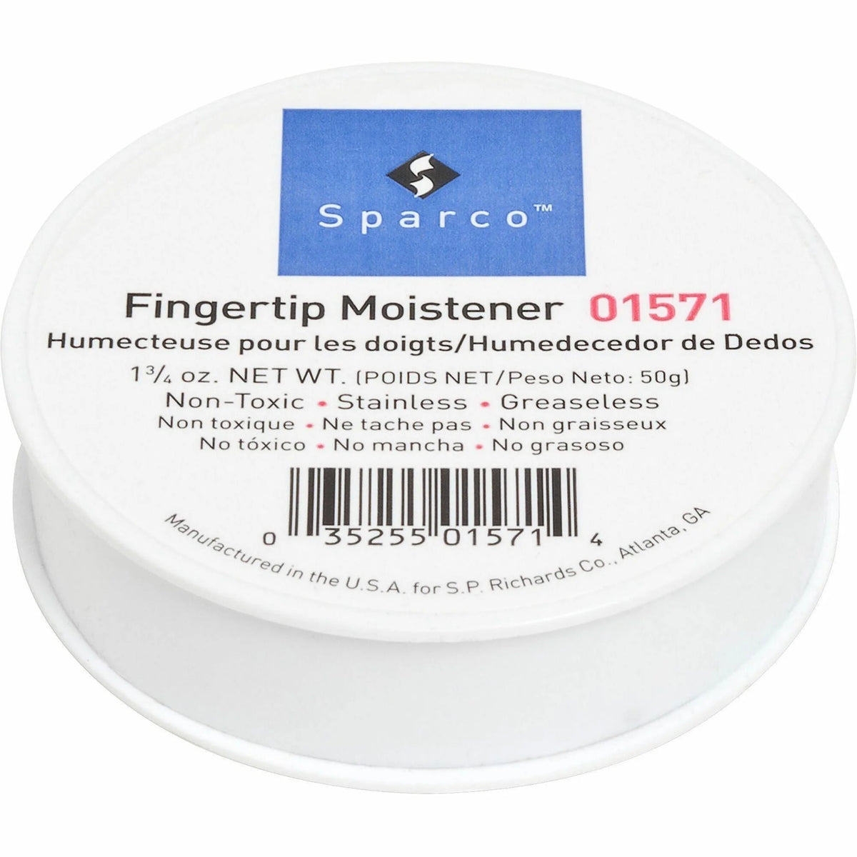 Sparco Fingertip Moistener - Non-slip Greaseless Stainingless - 1.75 oz - Mailroom Equipment & Supplies